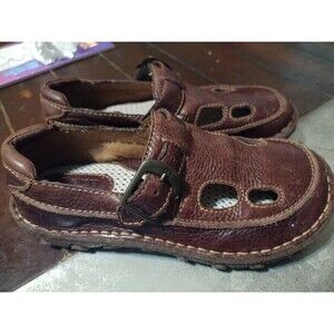 Born Women's Size 6/36.5 Brown Leather Slip On Casual Walking Shoes Comfort